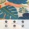 World Rug Gallery Tropical Floral Leaves Indoor/Outdoor Runner Rug 2'x7' Multi 9018MULTI2X7 - alternate 5